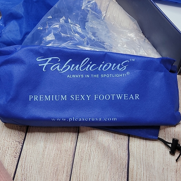 Pleaser Fabulicious rhinestone crystal heels NIB - Picture 6 of 6